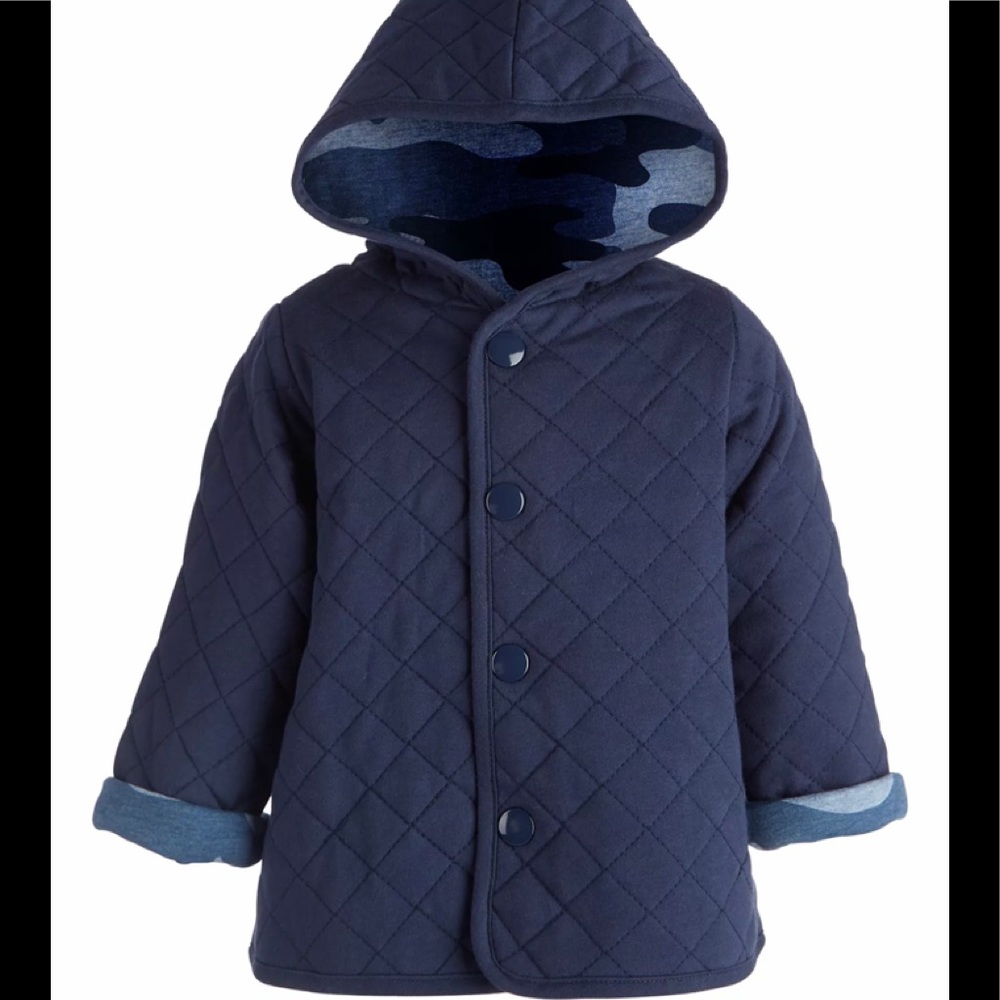 Baby Boys Camo Quilted Jacket, Created for Macy's
